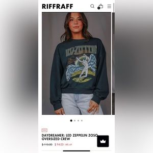 Daydreamer Led Zeppelin crewneck size xs